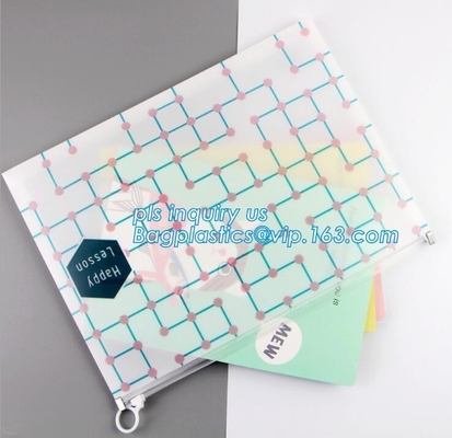 vinyl pvc zipper bag vinyl zipper slider bag for stationery, cosmetic, Flat Zipper Top PVC Slider Zipper Bags For Towel