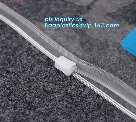 promotional bag clear slider k pvc bag, slider k pvc travel cosmetic bag, k bags gusset pvc plastic ba