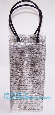 slider k PVC cosmetic bag promotional custom printed plastic bag, Eco-friendly frosted clear pvc plastic garment b