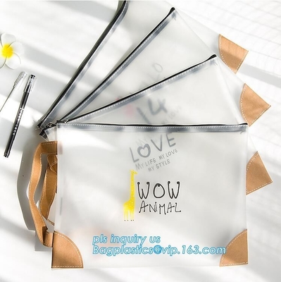 top slider k OEM cheap china zipper bag, Slider zipper Clear pvc bag for package Vinyl transparent pvc bag cosmeti