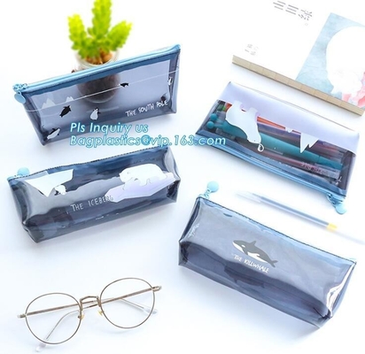 slider zipper pvc pouch clear vinyl pvc k bag, OEM clear plastic zipper pouch/ clear vinyl slider zipper bag