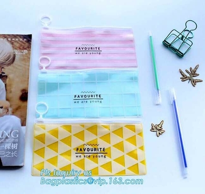 Slider Zipper PVC Pouch Clear Vinyl PVC k Bag, slider bag for underwear packaging slider zipper vinyl bag for clot