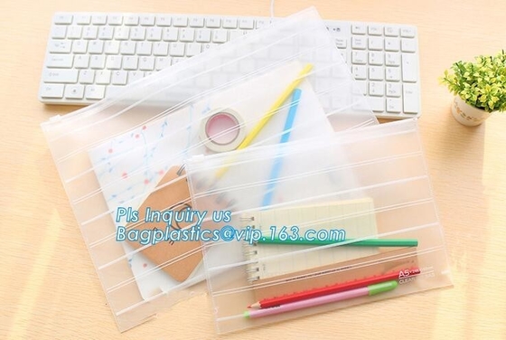 Clothes Packaging Suited Frosted PVC/EVA Vinyl Slider Top Zipper Bag For Swimwear, vinyl toiletry zipper bag pvc slider