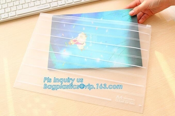 Clothes Packaging Suited Frosted PVC/EVA Vinyl Slider Top Zipper Bag For Swimwear, vinyl toiletry zipper bag pvc slider