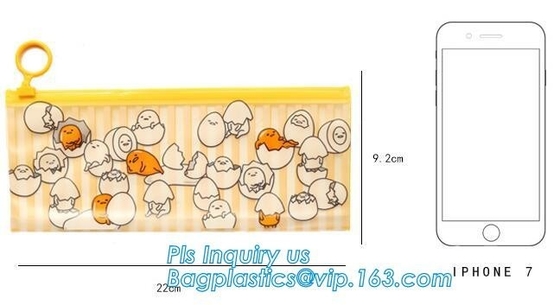 slider zipper pvc pouch clear vinyl pvc k bag, water proof cosmetic vinyl PVC/EVA slider zipper plastic bags