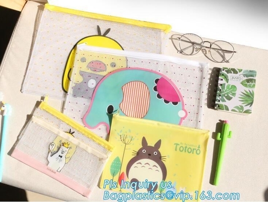 Frosted Swimwear toiletry PVC Vinyl Bag With Slider k, zipper bag with hang holes & slider, vinyl pvc zipper bags