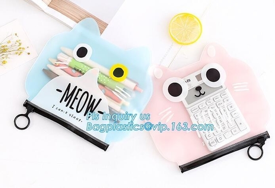 Zip Top Custom Printing Eco Friednly Slider k Bag, slider zipper pvc pouch clear vinyl pvc k bag