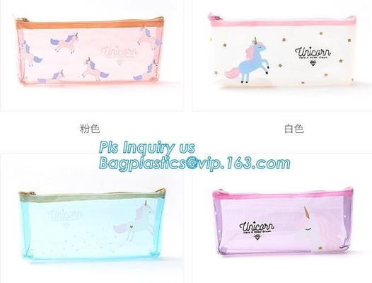 stand up pvc slider bag vinyl k bag, vinyl pvc A4 file bag with slider k, Non-toxic PVC slider zipper bag