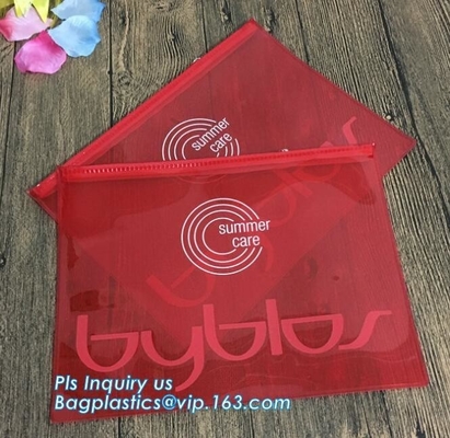 unique design coloful printed clear pvc plastic slider hook hanging zipper bag, Slider Zipper Bag with Custom Logo