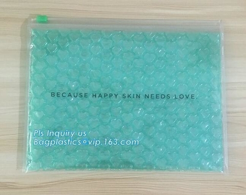 Zipper slider clear custom undergarment packaging bag,top slider zipper bag zipper silver foil garment packaging bag
