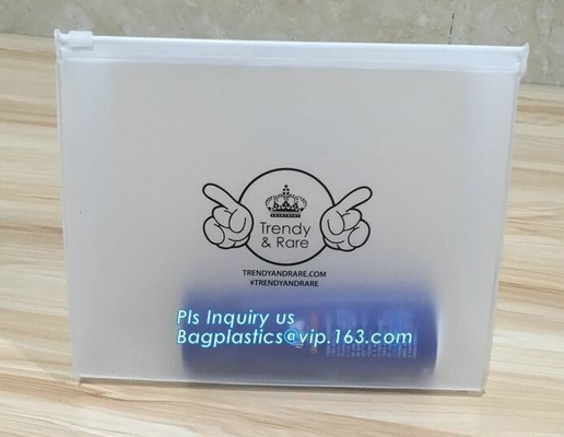PET LD PE plastic pouch Slider zipper bag, Slider Zipper PVC Bag For Stationary, customized size and design PE plastic s