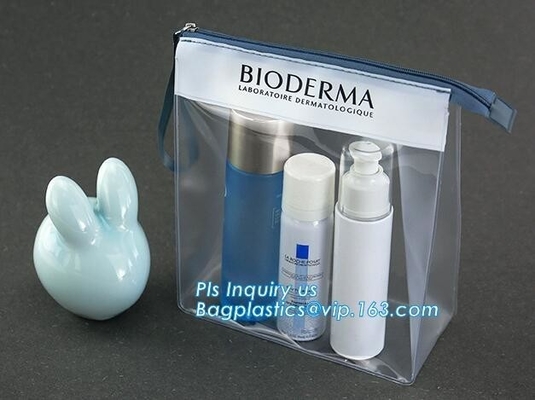 k bags pvc zip bag for cosmetic packing, elegant bag frosted slider zipper bag for microfiber, bikini bag,pvc plas