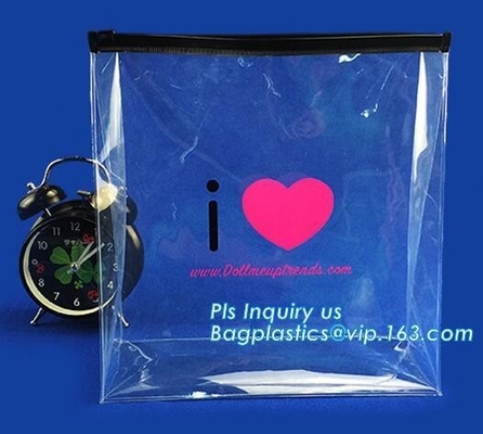 zipper slider bag cosmetic packaging slider bag, make up bag promotional cosmetic bag slider bag, toiletry pouch eva cos