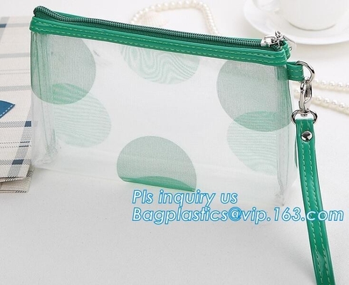 Travel Accessories Makeup Organizer Mesh Cosmetic Bag Makeup Pouch, Purse Size Cosmetic Bag, Pocket Daily Net Fabric Mak