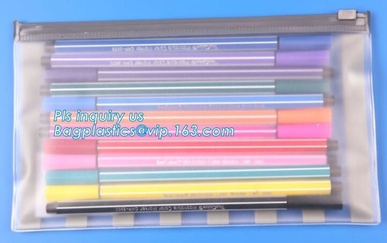 Fabric zipper professional vinyl slider bag pvc zipper bag, slider zipper plastic bag for packaging, zipper packing bag