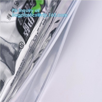 Square bottom slider k plastic packaging bag for dog cat, quad seal bottom and bottom load metallized film slider