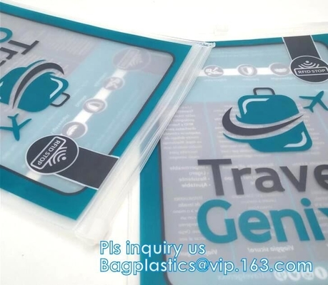 PP Plastic Slider Zip Lock A4 Doucment Files Holder Bag, zip lock bag with plastic slider & business card holder,Makeup