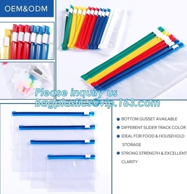 slider k bag doypack zipper/ECO-friendly slider bag, Slider Bags Stand Up Slider Bags For Food, frosted zipper loc