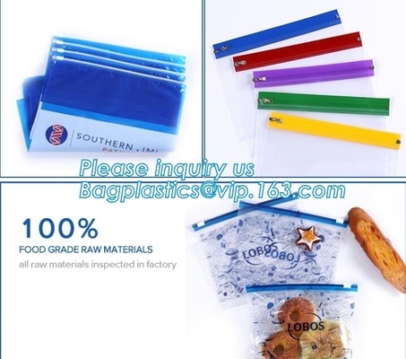 slider k bag doypack zipper/ECO-friendly slider bag, Slider Bags Stand Up Slider Bags For Food, frosted zipper loc