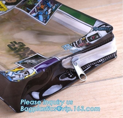 slider zip lock plastic cosmetic bags, Supply custom pvc k pouch slider zipper plastic garment t shirt bags, Clear