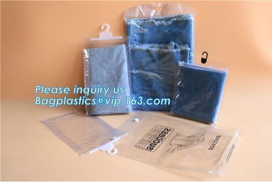 Swimwear toiletry PVC Vinyl Bag With Slider k, Slider zipper Clear pvc bag for package Vinyl, snap button PVC EVA