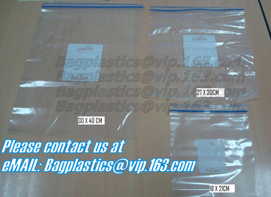 PE LDPE fish food double zip lock plastic packaging bag, eco friendly zip lock pouch bag,k bags custom, FDA LDPE M