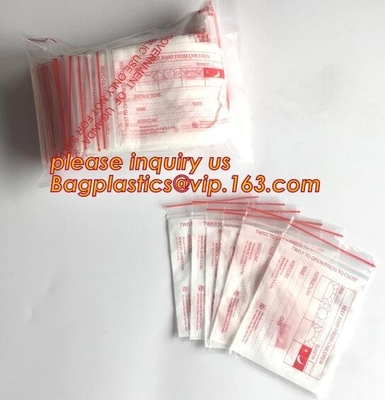 Medical Zipper Bag/LDPE Medical zipper bag/Medicine zipper Bag, writable medical k pills capsule packaging bag zip