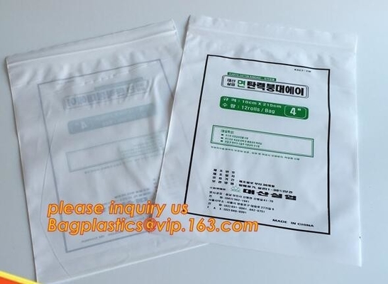 Customized Medical k bag/Zipper bag with lock for packaging, envelope Medicine Zip Lock Bag for Hospital packaging