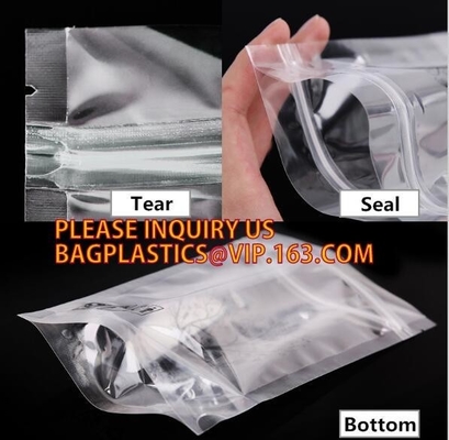 stand up custom zip lock tea paper bag with zipper, reusable snack sandwich plastic zip lock bag bag, Self Resealable Po