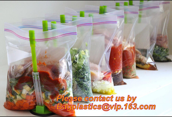 Eco Friendly Resealable Small to Large Flat Food Packaging Clear Transparent PE Plastic Zip Lock Bags, Foil Zip Lock Foo