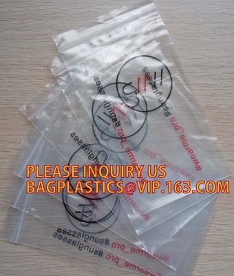 Customize Resealable Plastic Clear Poly k Baggies custom zip lock bag, LDPE HDPE CPE PPE PVC Plastic Slider Zipper