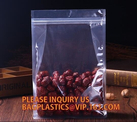 pp k crystal bag, polypropylene zipper Plastic zipper/zip/k/ bags houseware/medicine/food/clothes bags