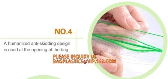 Recloseable k PE bags/ LDPE material Medicine zipper bag/ clear PE pouch, Heavy duty LDPE double-track zipper pac