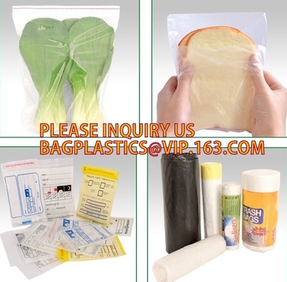 Recloseable k PE bags/ LDPE material Medicine zipper bag/ clear PE pouch, Heavy duty LDPE double-track zipper pac