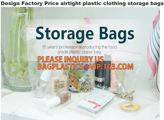 Eco-friendly PE two Track Vacuum Plastic Zipper,PE Hermetic Seal Zipper, Custom Double Seal Plastic Bag /Double Track Pl