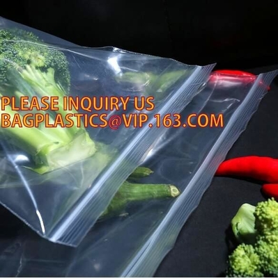 Eco-friendly PE Double Track Vacuum PE Plastic Zipper, Double Track k Plastic Bags /Zip Lock Clear Plastic Bag pac