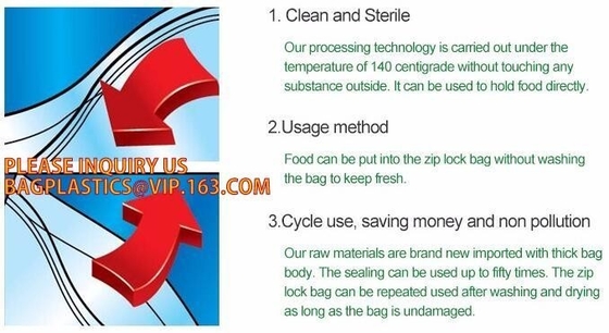 Fresh Shield Freezer Bags, Water Approval Gallon slider Bags for Home Storaging, reclosable printed zip lock bag