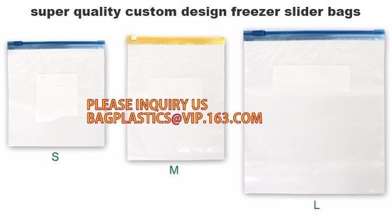 Christmas Snowman Gift Plastic k Bag, LDPE resealable reusable freezer k slider bags/reusable food packaging