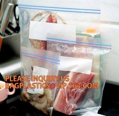 Large k Resealable Zipper Jumbo size Plastic Storage poly Bags with white block to label, Double tracking k