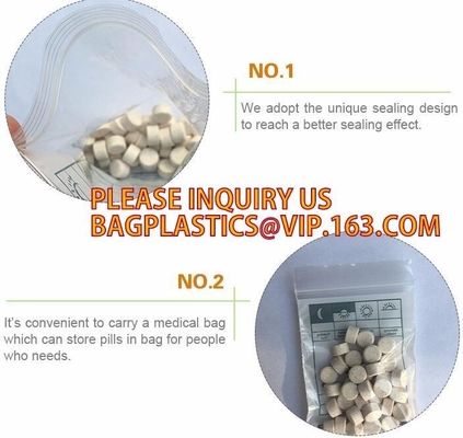 Double zip seal packaging bag, Double sealed food storage custom printed plastic zip lock bag, Moisture Proof plastic go