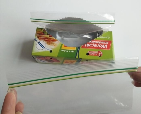 Double zipper bpa free food grade liquid plastic breast milk storage bags, food double zip lock plastic packaging bags