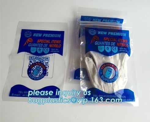 LDPE polybags, food packing clear grip seal polybags plastic k bag, Promotion Accept Clear Resealable Plastic grip