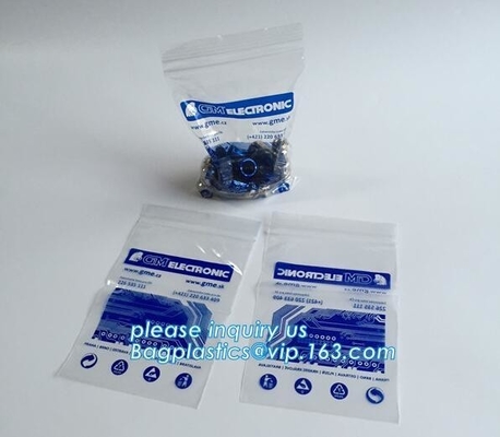 LDPE polybags, food packing clear grip seal polybags plastic k bag, Promotion Accept Clear Resealable Plastic grip