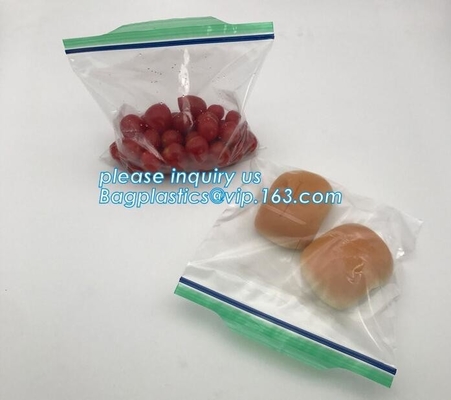 custom products food grade clear matte stand up  storage bags food safe plastic storage bags, grip seal bags, grip
