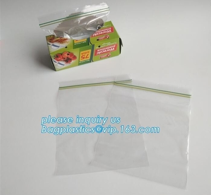 food grade packing clear  bag LDPE transparent custom printed zipper bags plastic k bag, bagplastics, bageas