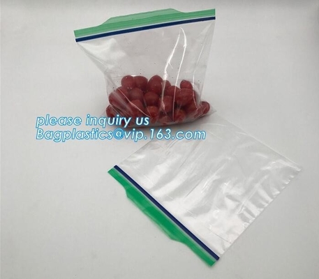 food grade packing clear  bag LDPE transparent custom printed zipper bags plastic k bag， stand up food pack