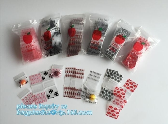 reusable custom apple k bags, Mini apple plastic baggies, Recycled Clear Mini Heavy Duty k Bag apple baggie
