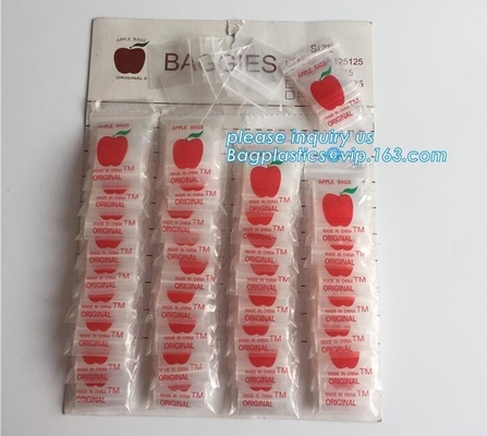 Bag Type and Accept Custom Order Mini Apple bags baggies, Apple Mini Zip Lock Bags, k bag mini apple zipper bag wi