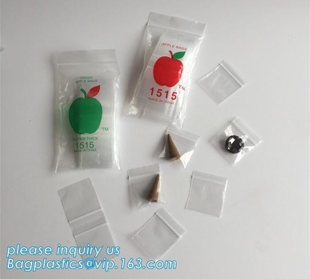 ZIP LOCK BAG with red line, colored small zip lock plastic bag, 2020 Apple Mini k 100 Baggies 25 Random Designs Pr