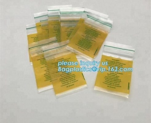 Factory custom color small red / pink / green / yellow / blue resealable  bag for decorations, bagplastics, bageas